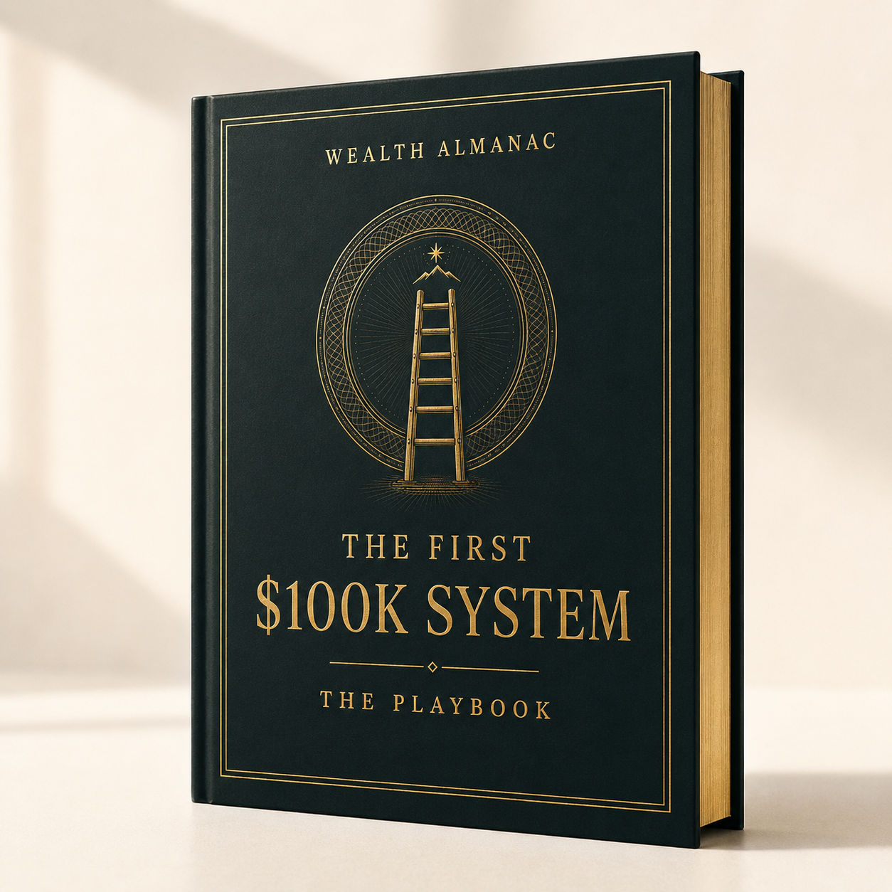 The First $100K System · The Playbook, a hardcover in the Midnight Ledger design