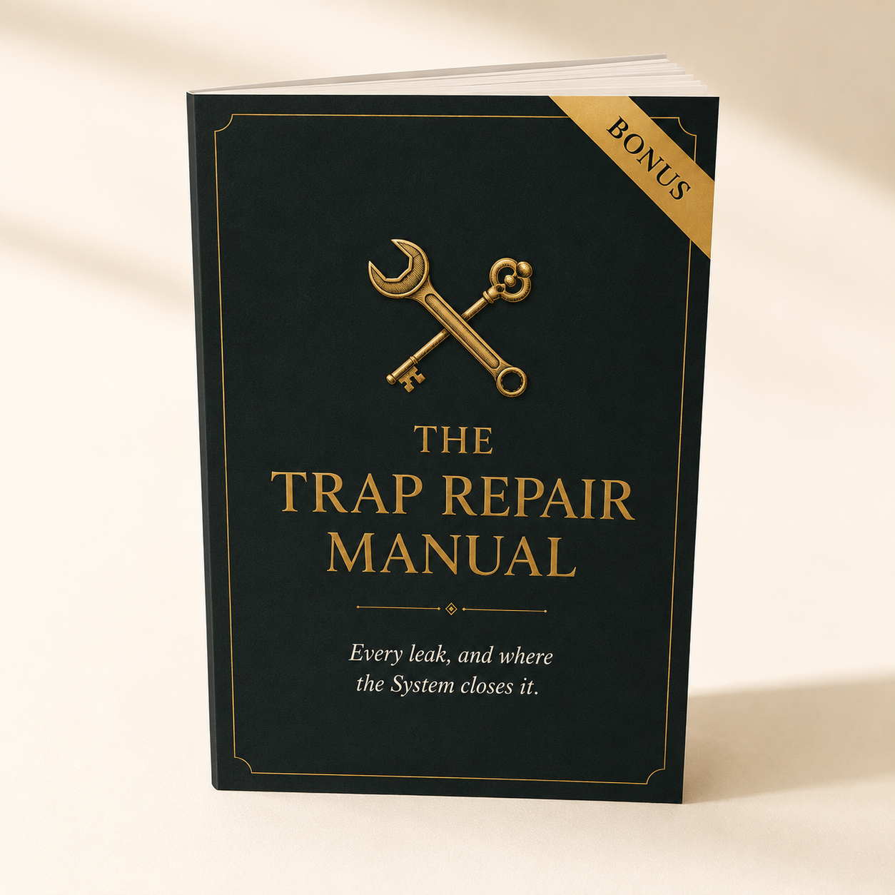 The Trap Repair Manual booklet mockup